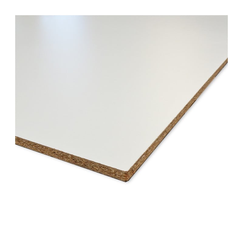 panneau Mélaminé Blanc 2800 x 2070 mm vue tranche