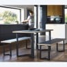 Pied de table et pour banc Triangle - Noir