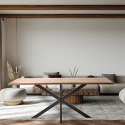 Pied de table Central croix - Grand modèle - 2 coloris