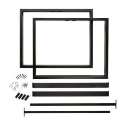 Lot de 2 pieds de table "Solivette" - H.71cm - Noir