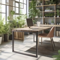 Table avec pied solivette mottez