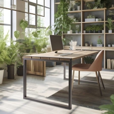 Table avec pied solivette mottez