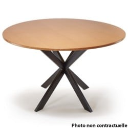 Pied de table Central croix noir