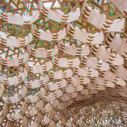 Découpes multiples dans un panneau Contreplaqué Extérieur Peuplier Elégance Globulus 3100 x 1530 mm image en situation